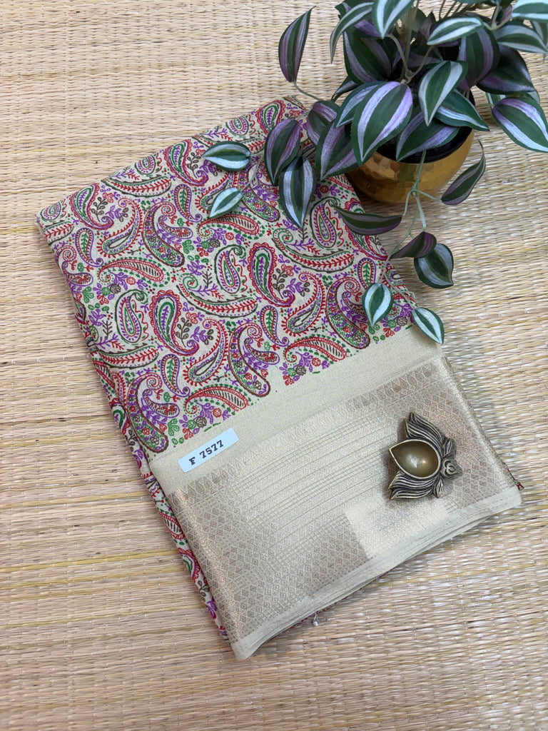 Mass Crepe Sarees #F7577