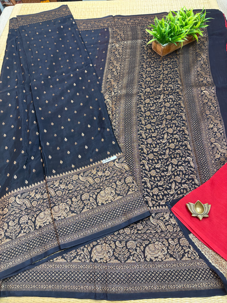 Semi Banarasi Crepe Sarees #G2148