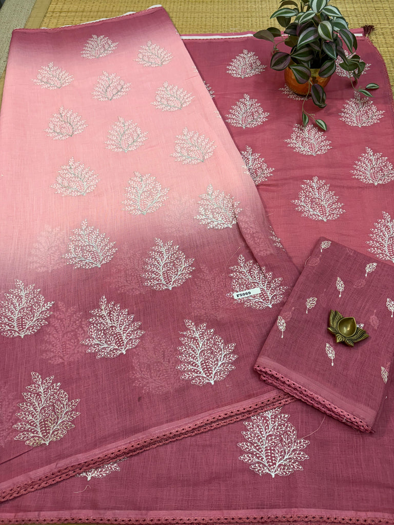 Linen Saree #F5069
