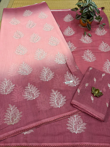 Linen Saree #F5069