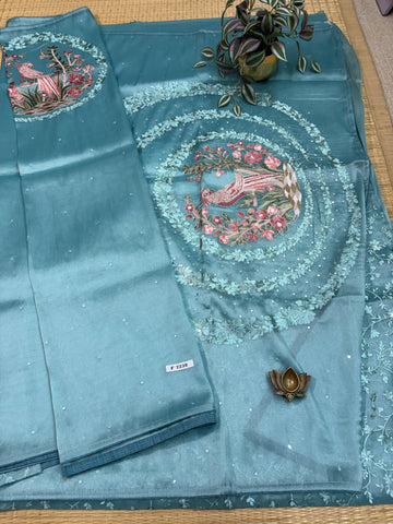 Organza Saree #F7238