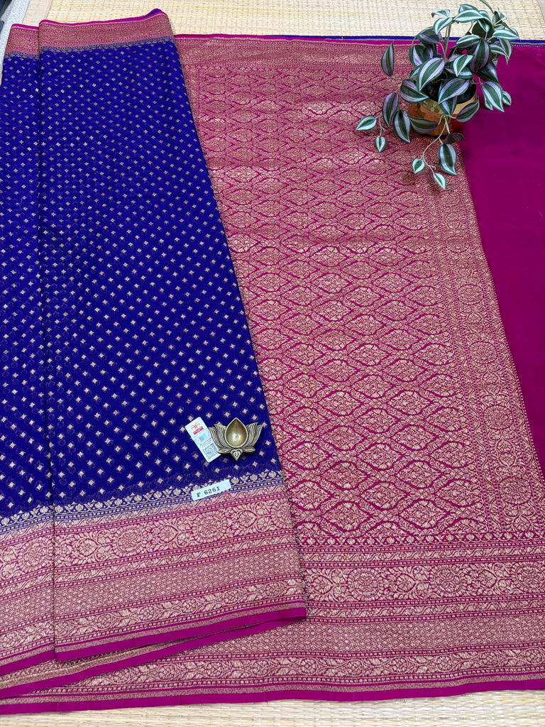 Pure Banaras Georgette Sarees #F6261