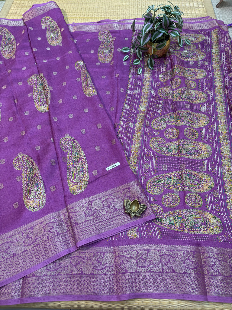 Mass Crepe Sarees #F7504