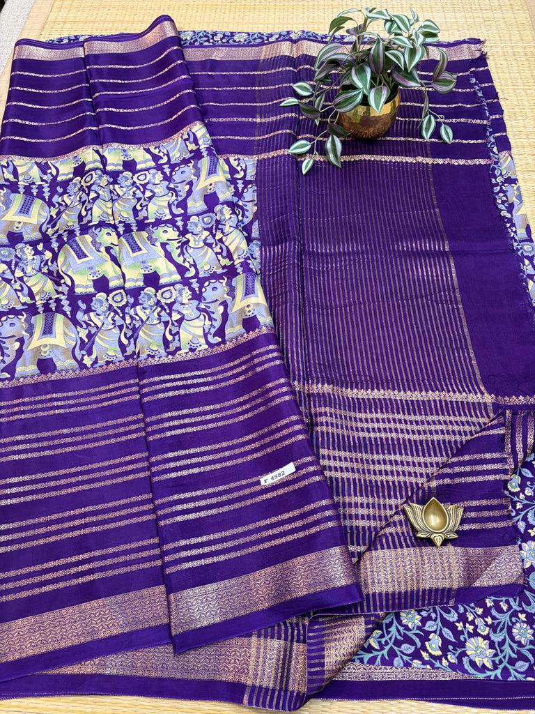 Semi Crepe Sarees #F4582