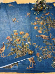 Linen Saree #F9662