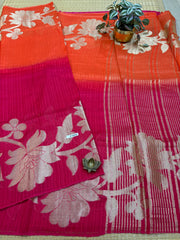 Semi Jute Silk Sarees #F7832