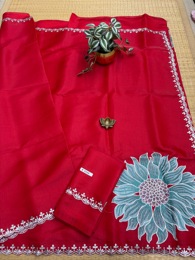 Butter crepe sarees #F7725