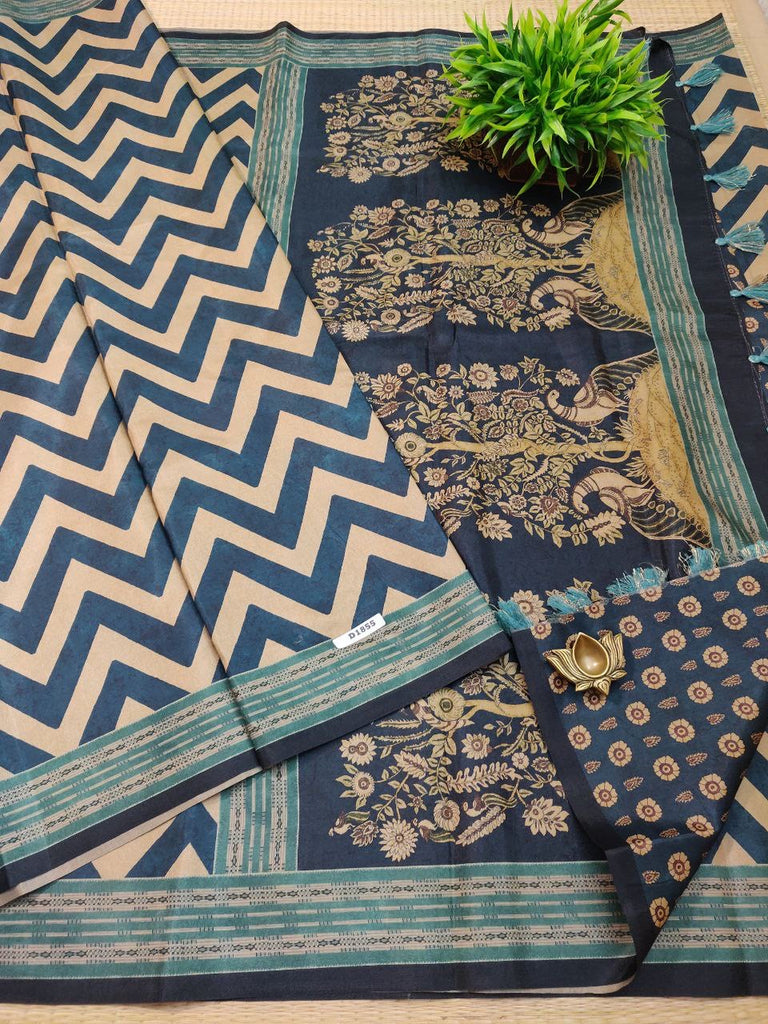 Gajji Printed Crepe Silk  #D1855