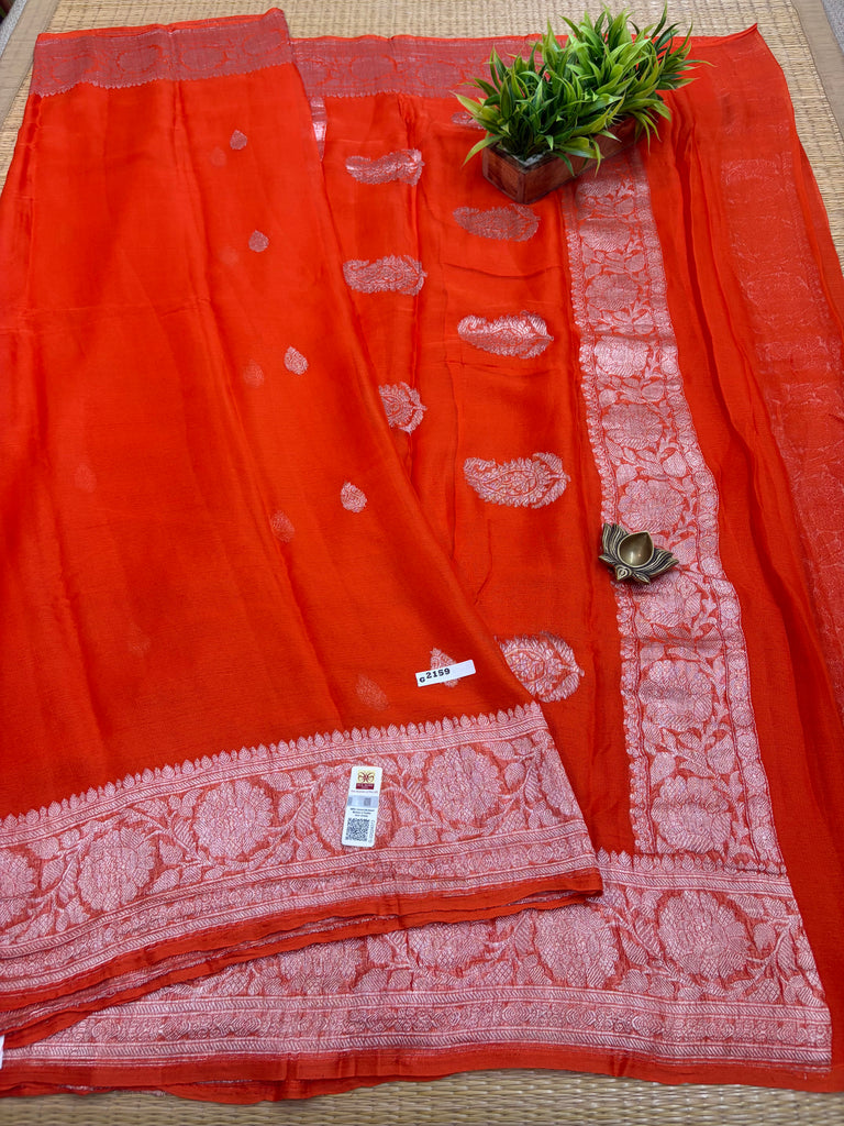 Pure Banaras Georgette Sarees #G2159