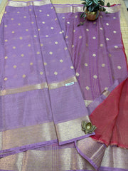 Semi Jute Tissue Sarees #F4959