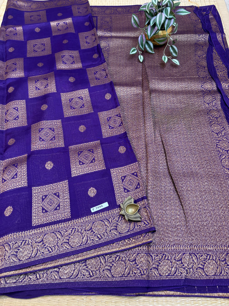 Semi Jute Silk Sarees #F7096