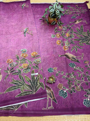 Linen Saree #G668