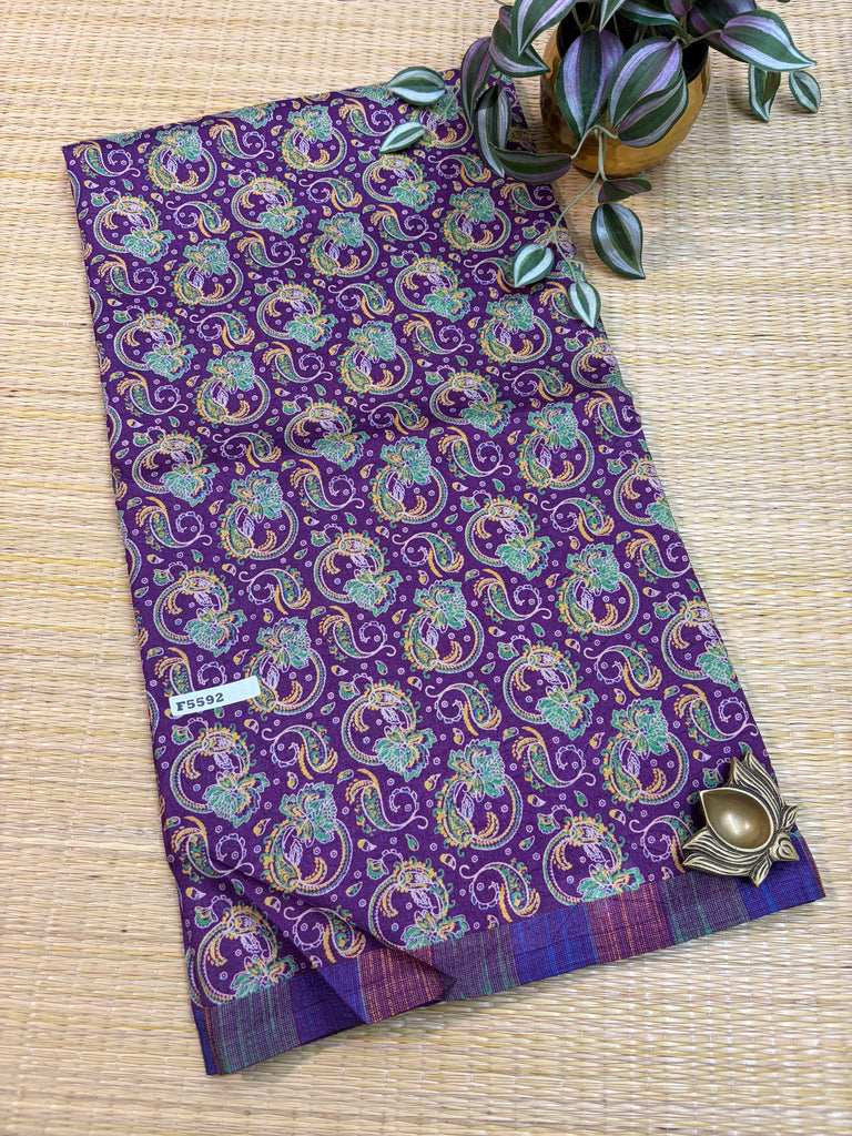 Kashmiri Printed Silk #F5592
