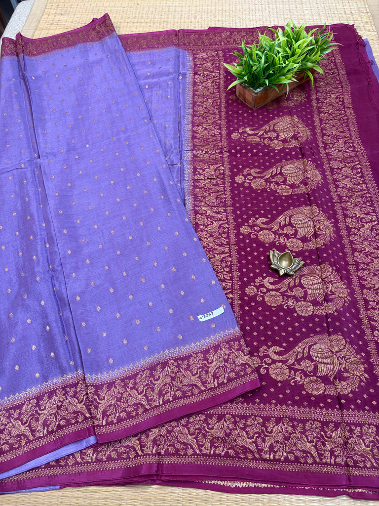 Semi Banarasi Crepe Sarees #G2267