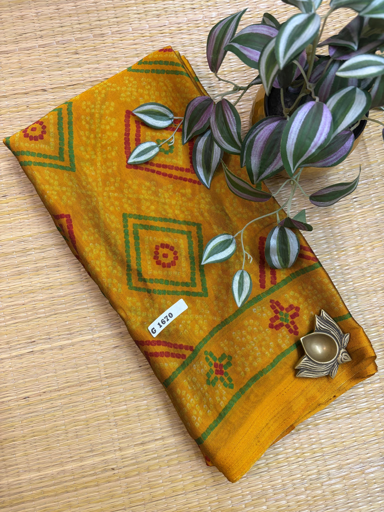 Mass Crepe Sarees #G1670