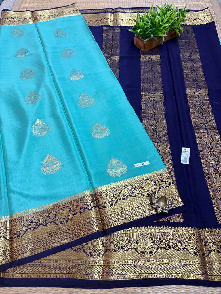 Pure Crepe Silk Saree #G546