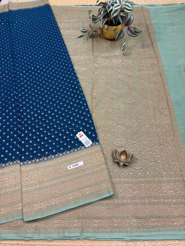 Pure Banaras Georgette Sarees #F7265