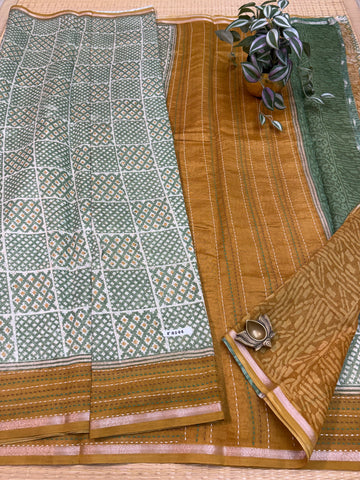 Pure Chanderi Silk Cotton #F8144