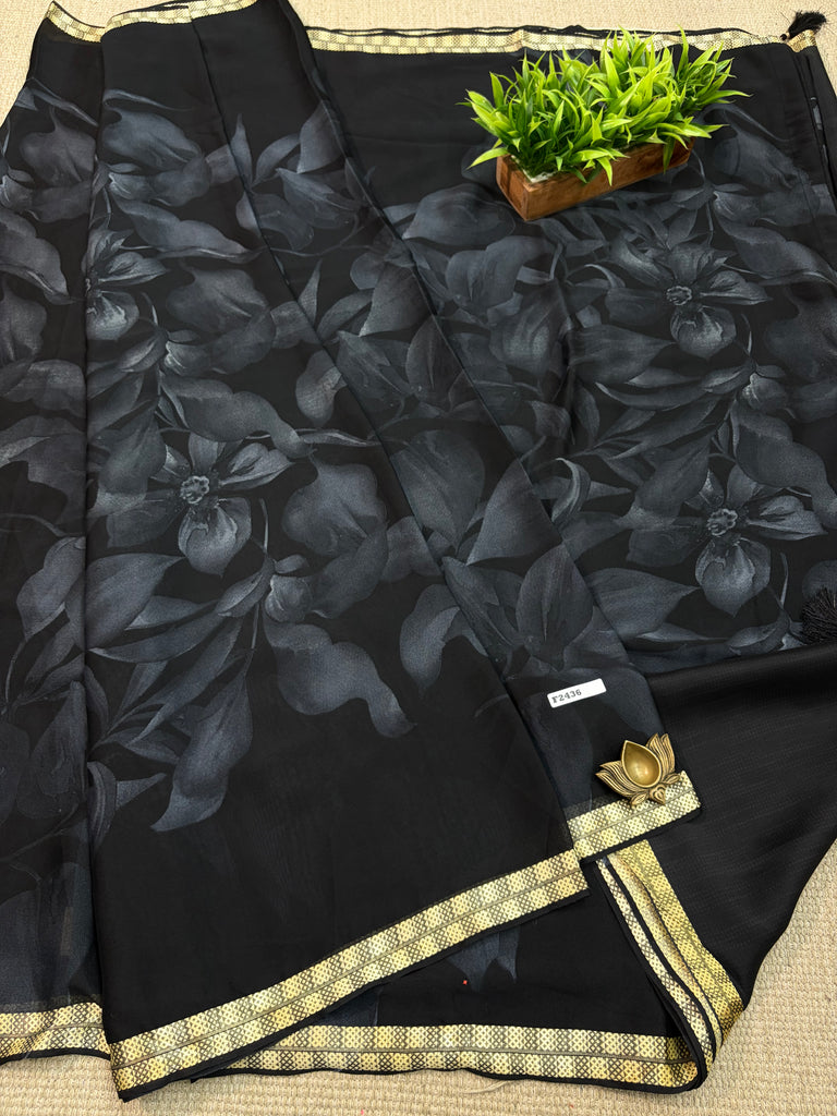 Chiffon Sarees #F2436