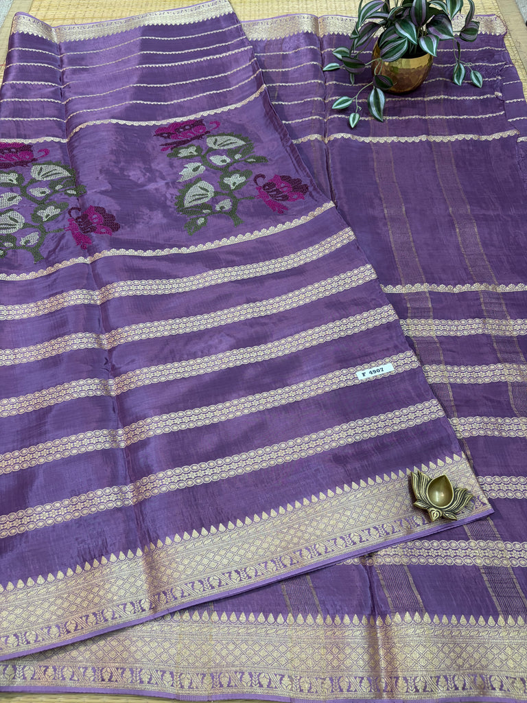 Semi Crepe Sarees #F4907