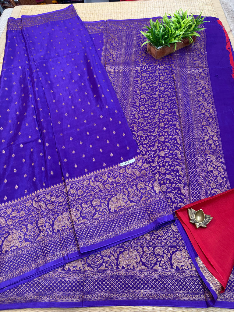 Semi Banarasi Crepe Sarees #G2145