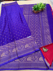 Semi Banarasi Crepe Sarees #G2145