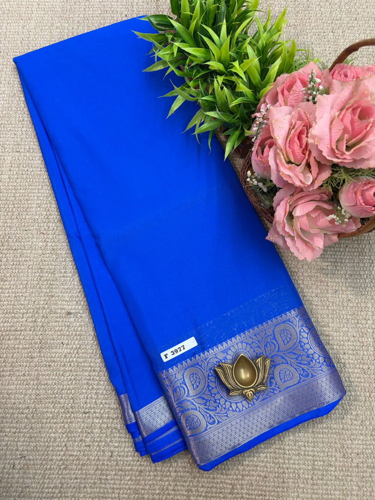 Semi Crepe Sarees #F3977