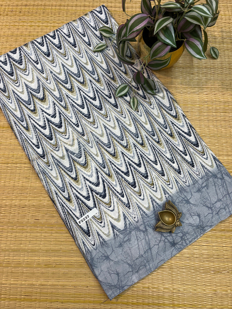 Kashmiri Printed Silk #F2237