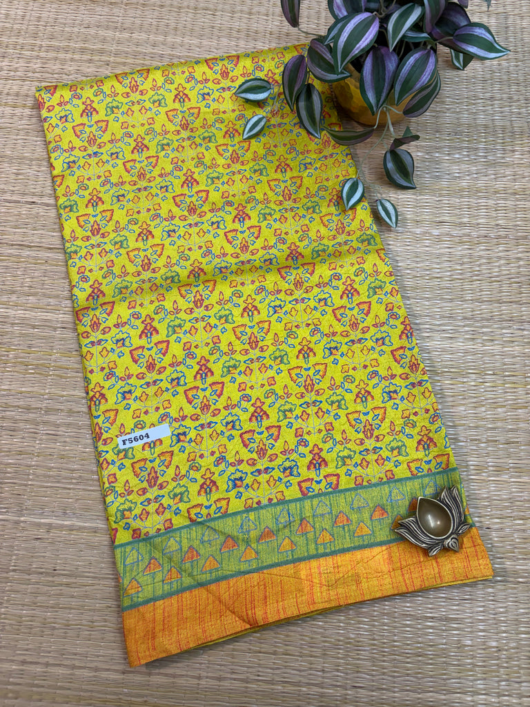 Kashmiri Printed Silk #F5604