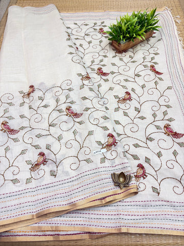 Linen Sarees#G2712
