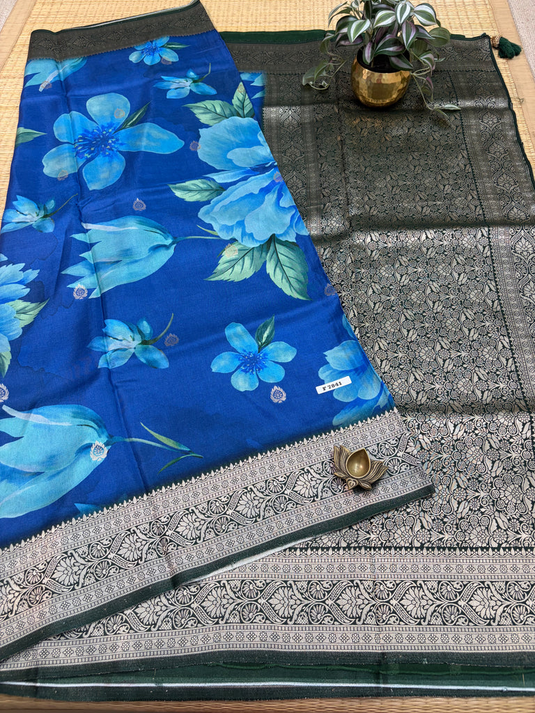Printed Crepe Saree #F7841