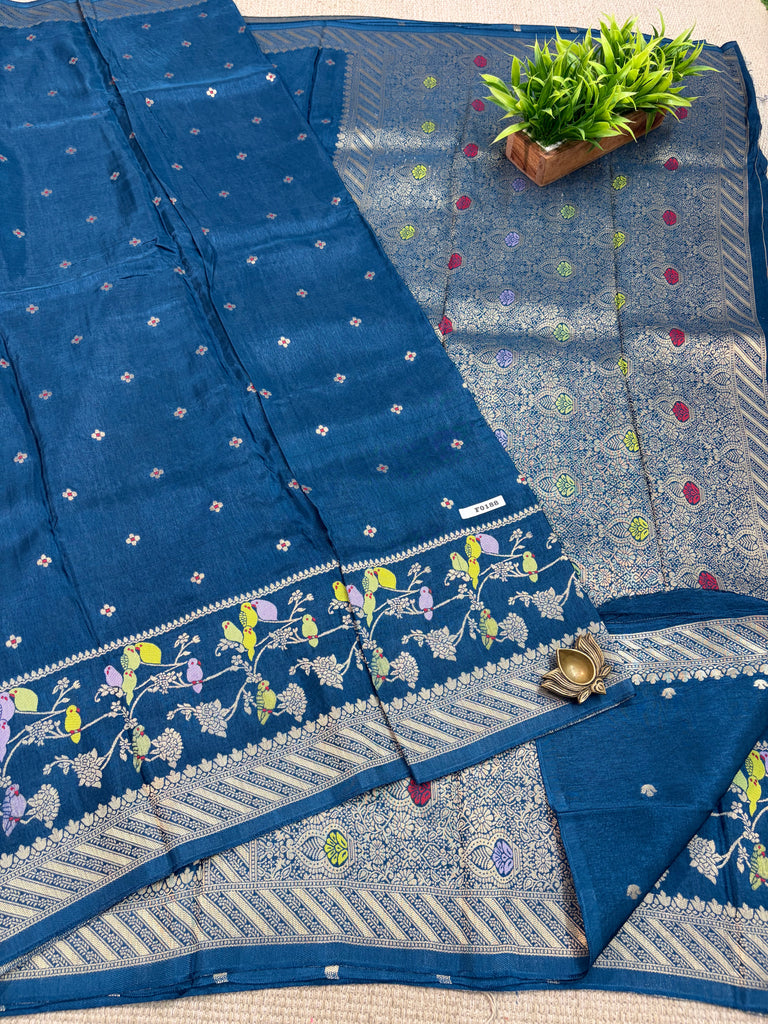 Varanasi Silk Blend Sarees #F0188