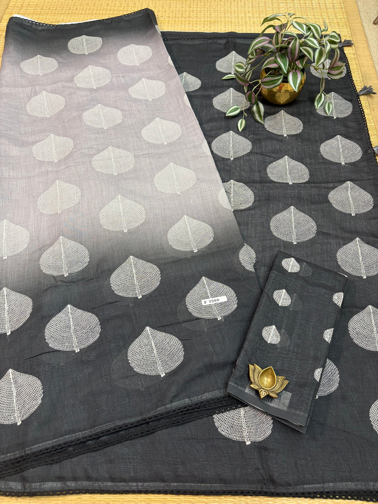 Linen Saree #F7599