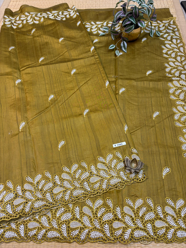 Tussar Silk Sarees #F7294