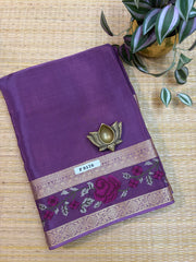 Semi Crepe Sarees #F8176