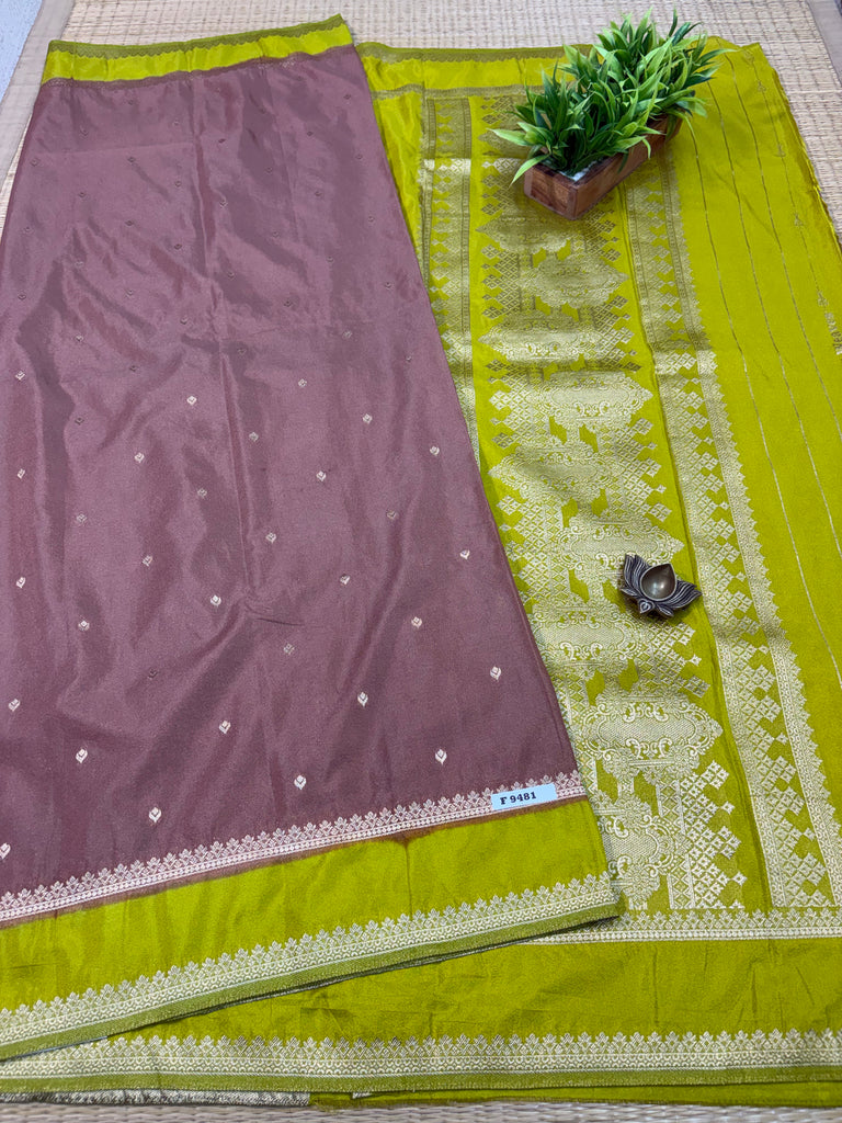 Semi Banarasi Crepe Sarees #F9481