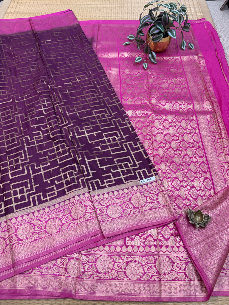 Semi Crepe Sarees #SC266