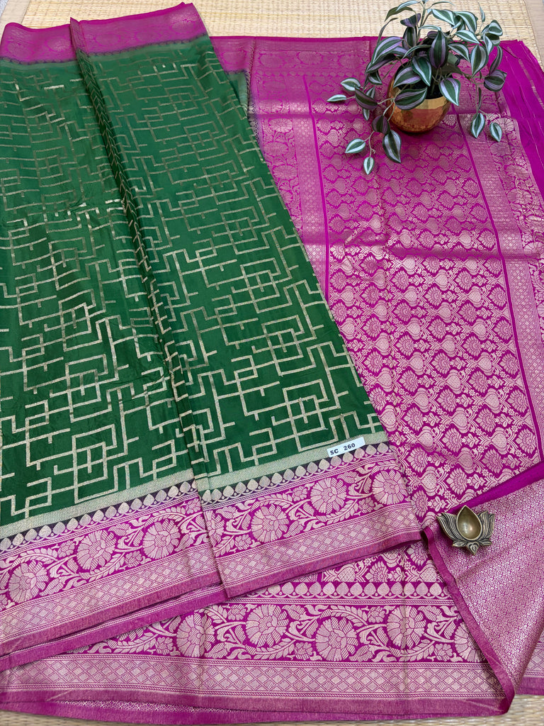 Semi Crepe Sarees #SC260