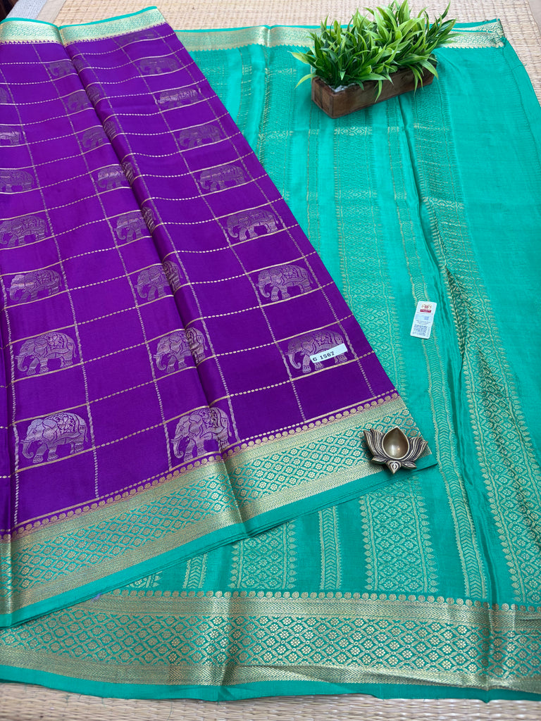 Pure Crepe Silk Saree #G1567