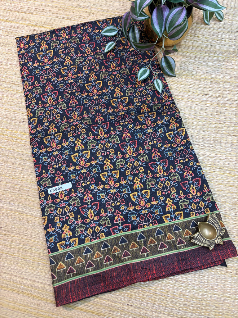 Kashmiri Printed Silk #F5602