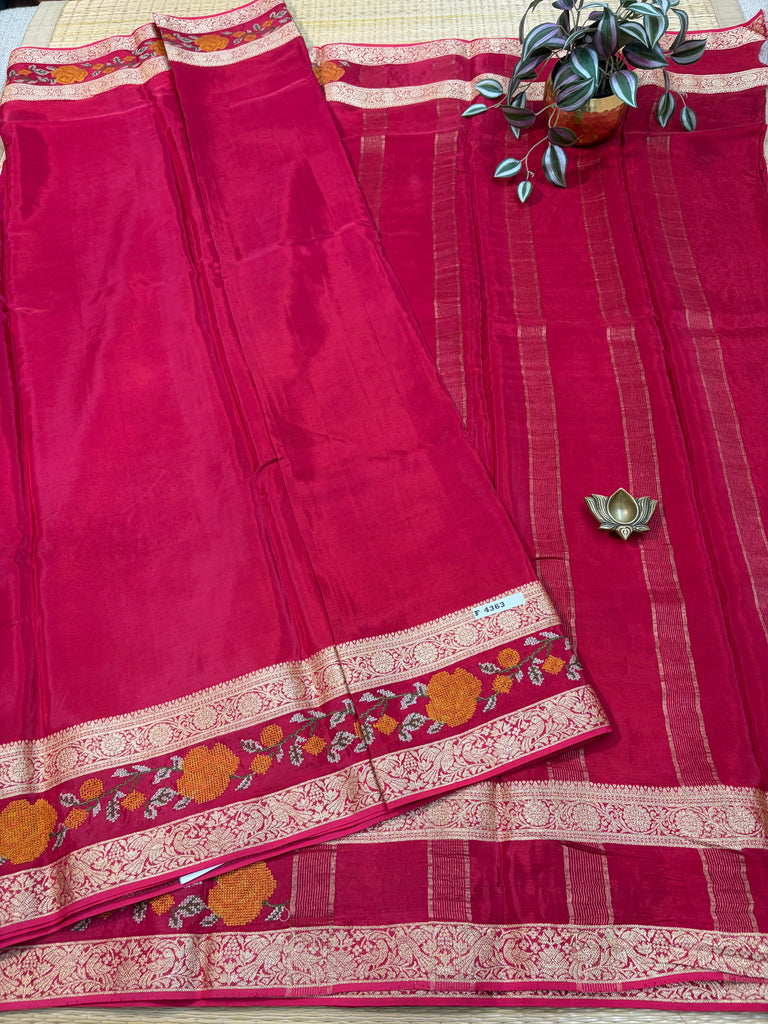 Semi Crepe Sarees #F4363