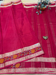 Semi Crepe Sarees #F4363