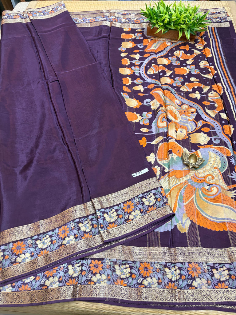 Semi Crepe Sarees #G2181