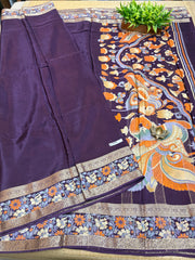 Semi Crepe Sarees #G2181