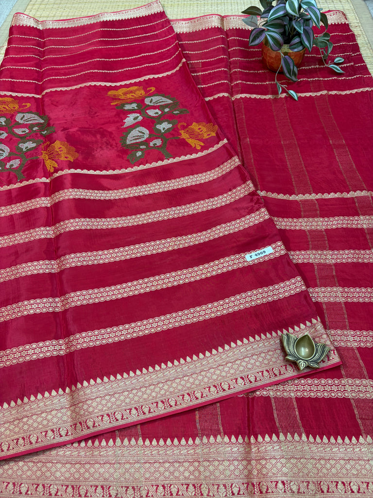 Semi Crepe Sarees #F4909