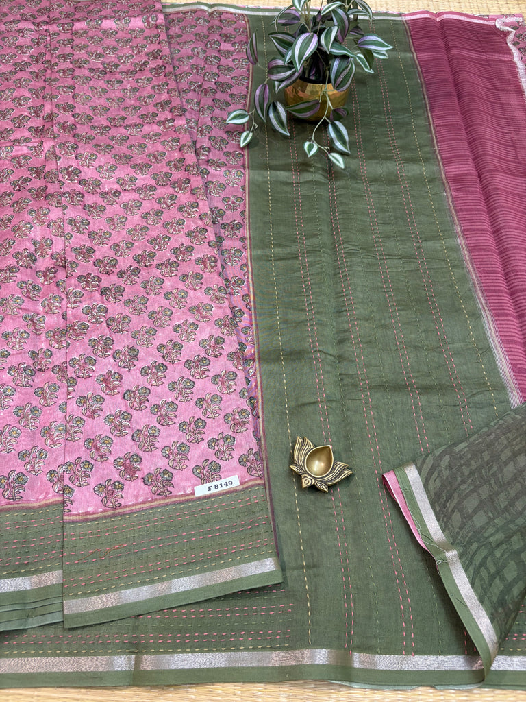 Pure Chanderi Silk Cotton #F8149