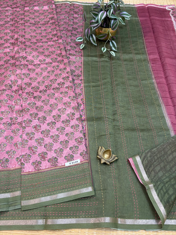 Pure Chanderi Silk Cotton #F8149