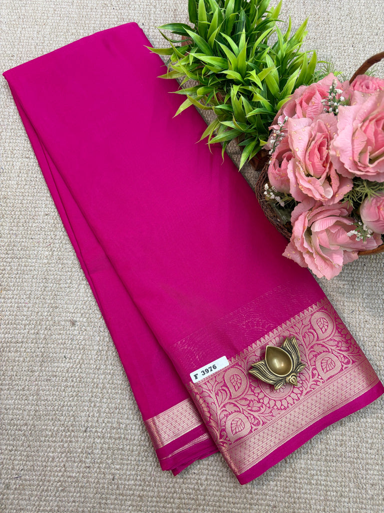 Semi Crepe Sarees #F3976