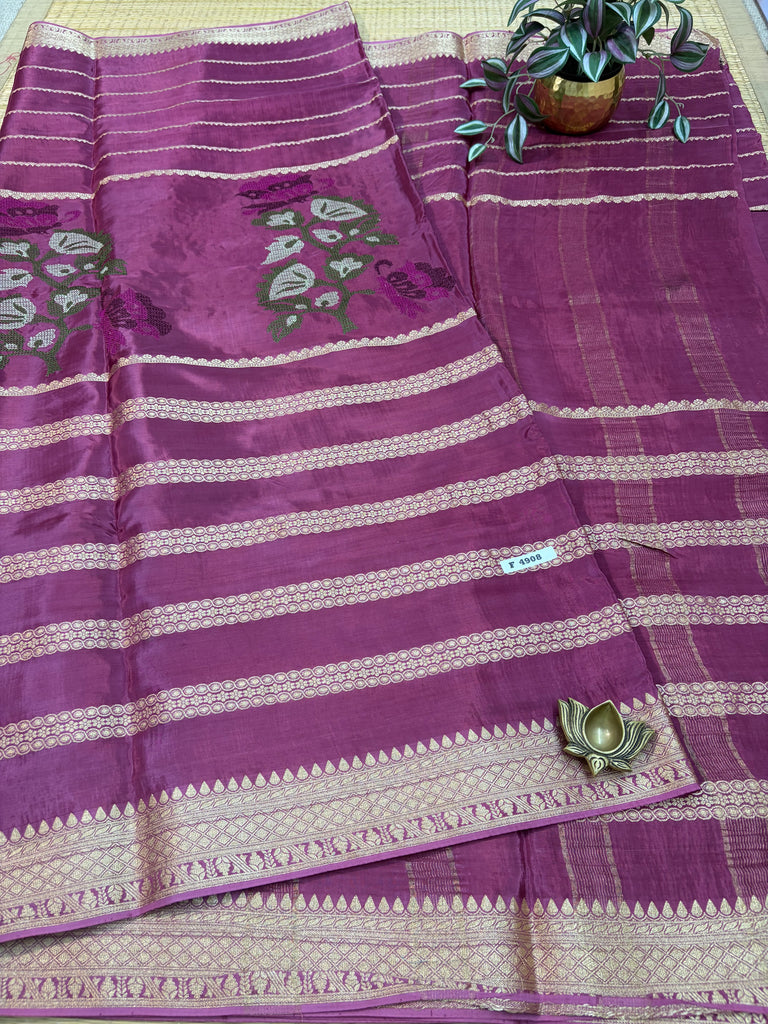 Semi Crepe Sarees #F4908