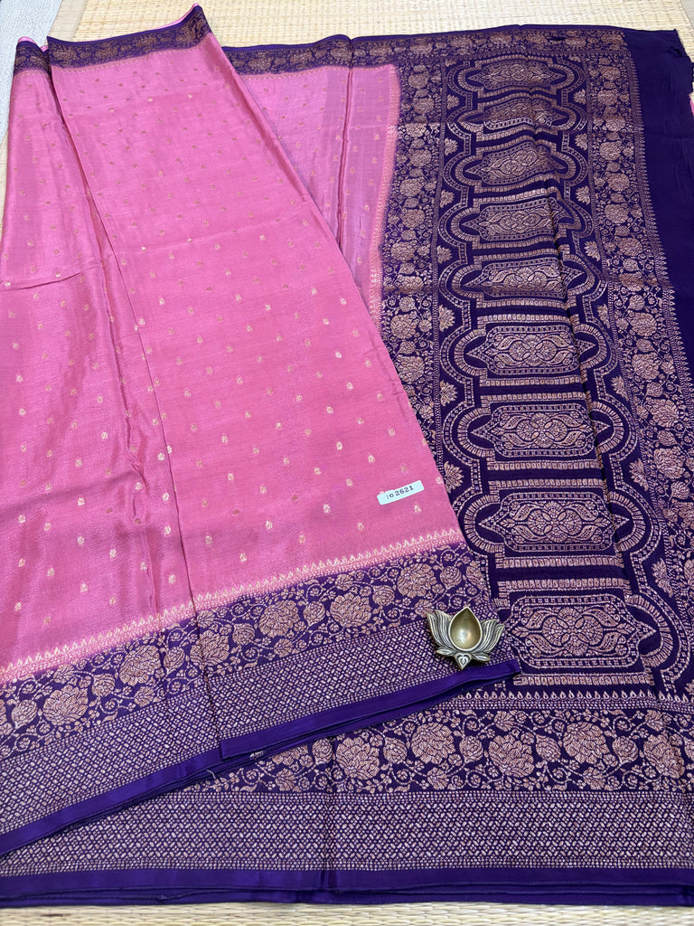 Semi Banarasi Crepe Sarees #G2621